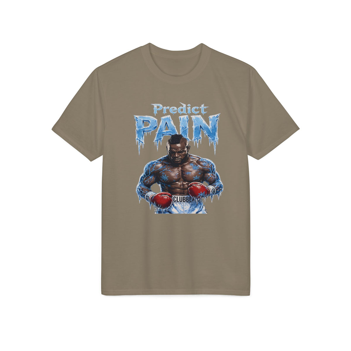 Predict Pain Boxing T-Shirt — Ice-Text Muscle Fighter Gym Tee
