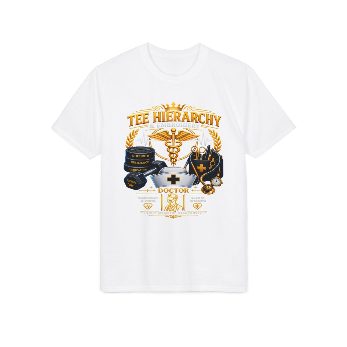 Doctor Life T-Shirt — Medical Caduceus & Stethoscope Tribute Tee