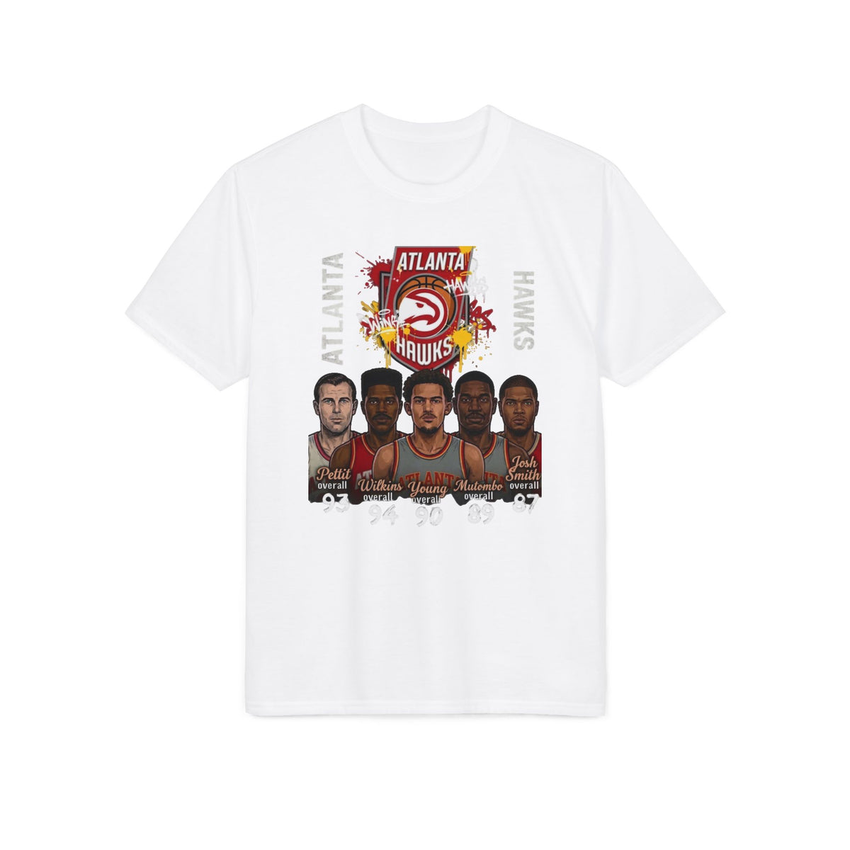 Atlanta Hawks Basketball Team Graphic T-Shirt