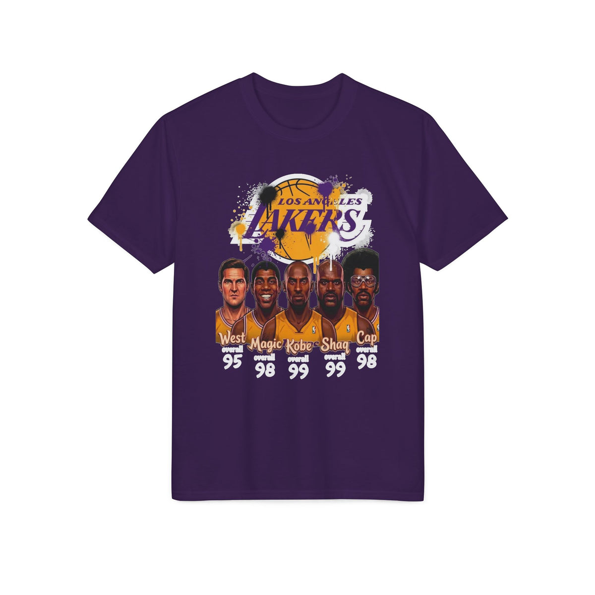 Los Angeles Lakers Legends T-Shirt — West, Magic, Kobe, Shaq, Kareem Squad