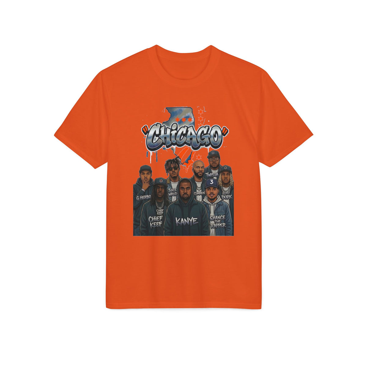 Chicago Crew Graphic T-Shirt — Retro Hip-Hop Portraits