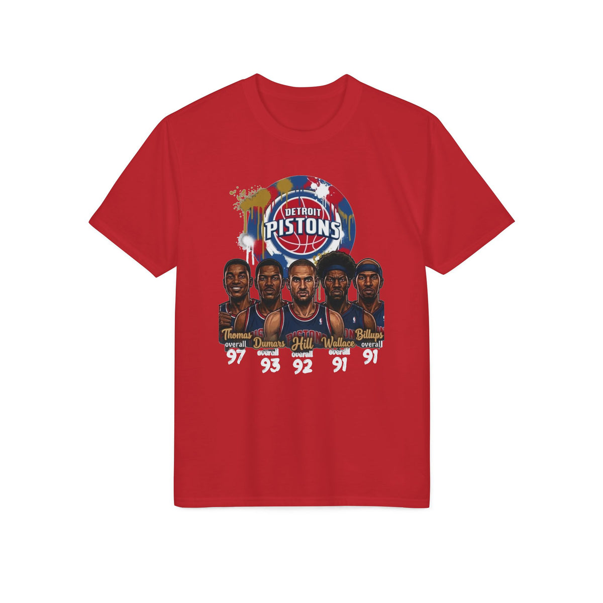Detroit Pistons Legends T-Shirt — Retro Bad Boys Era Basketball Tee