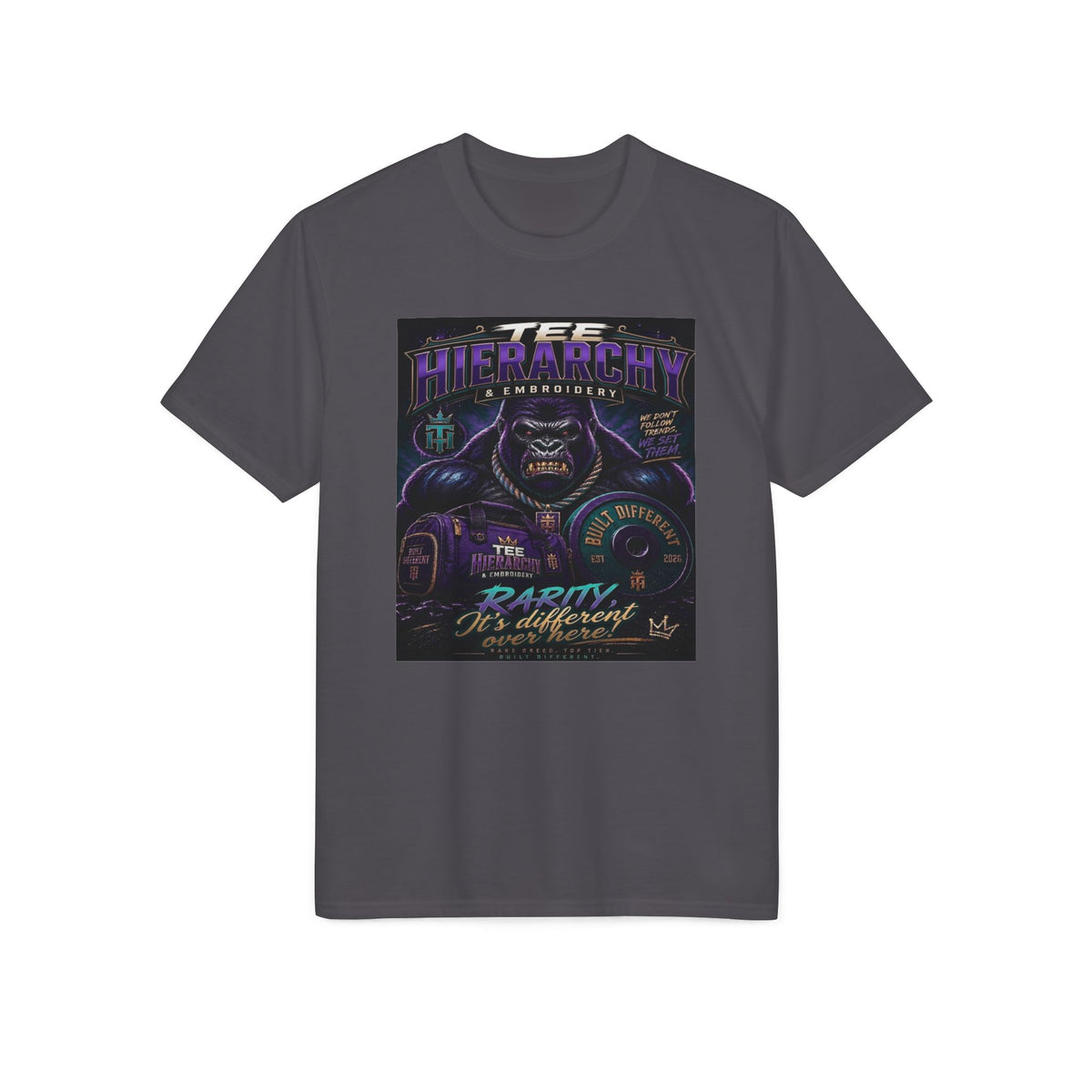 Retro Arcade Racing T-Shirt — 'Rarety Is Authentic' Neon Gaming Tee