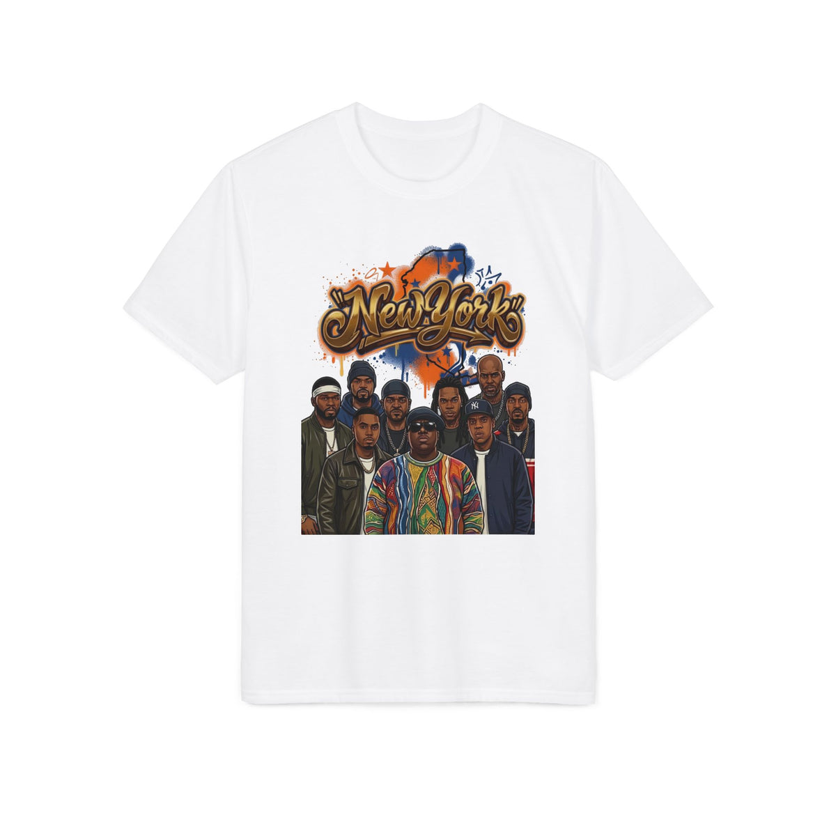 New York Hip Hop Crew Graphic T-Shirt