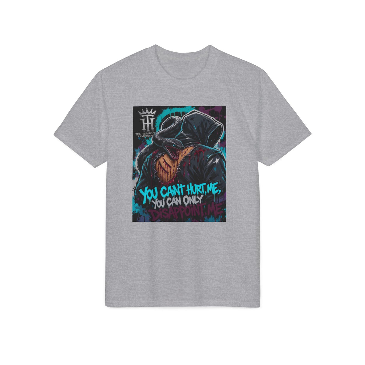 You Can’t Hurt Me Graphic T-Shirt — Hooded Figure Streetwear Tee