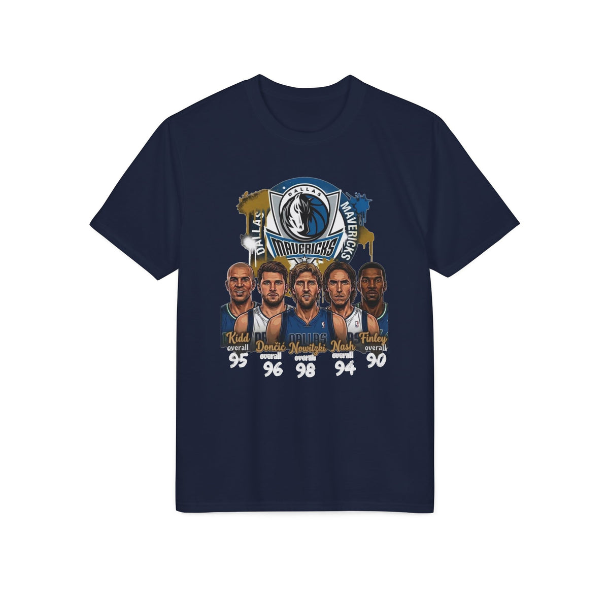Dallas Mavericks Basketball Team Portrait T-Shirt