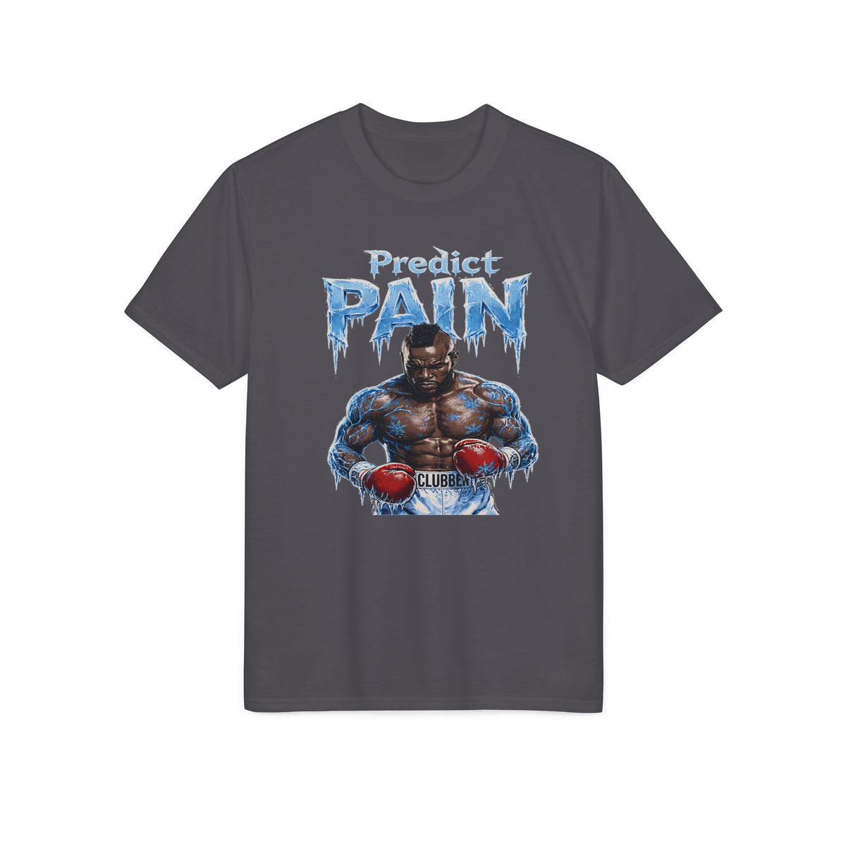 Predict Pain Boxing T-Shirt — Ice-Text Muscle Fighter Gym Tee