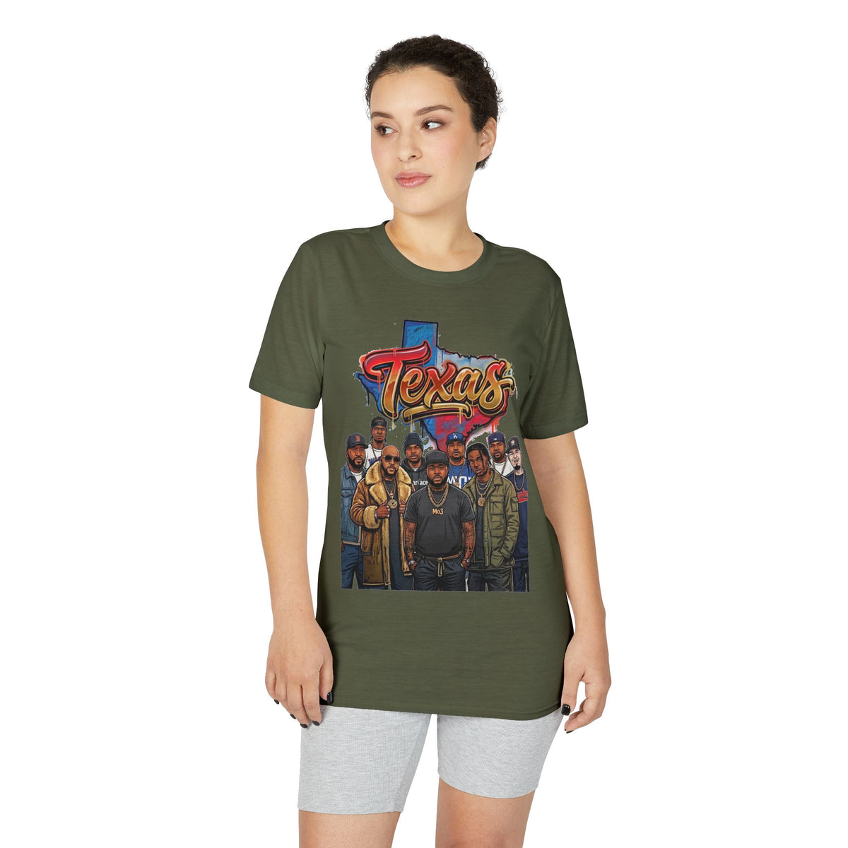 Texas Crew Illustration T-Shirt — Lone Star City Portrait Tee