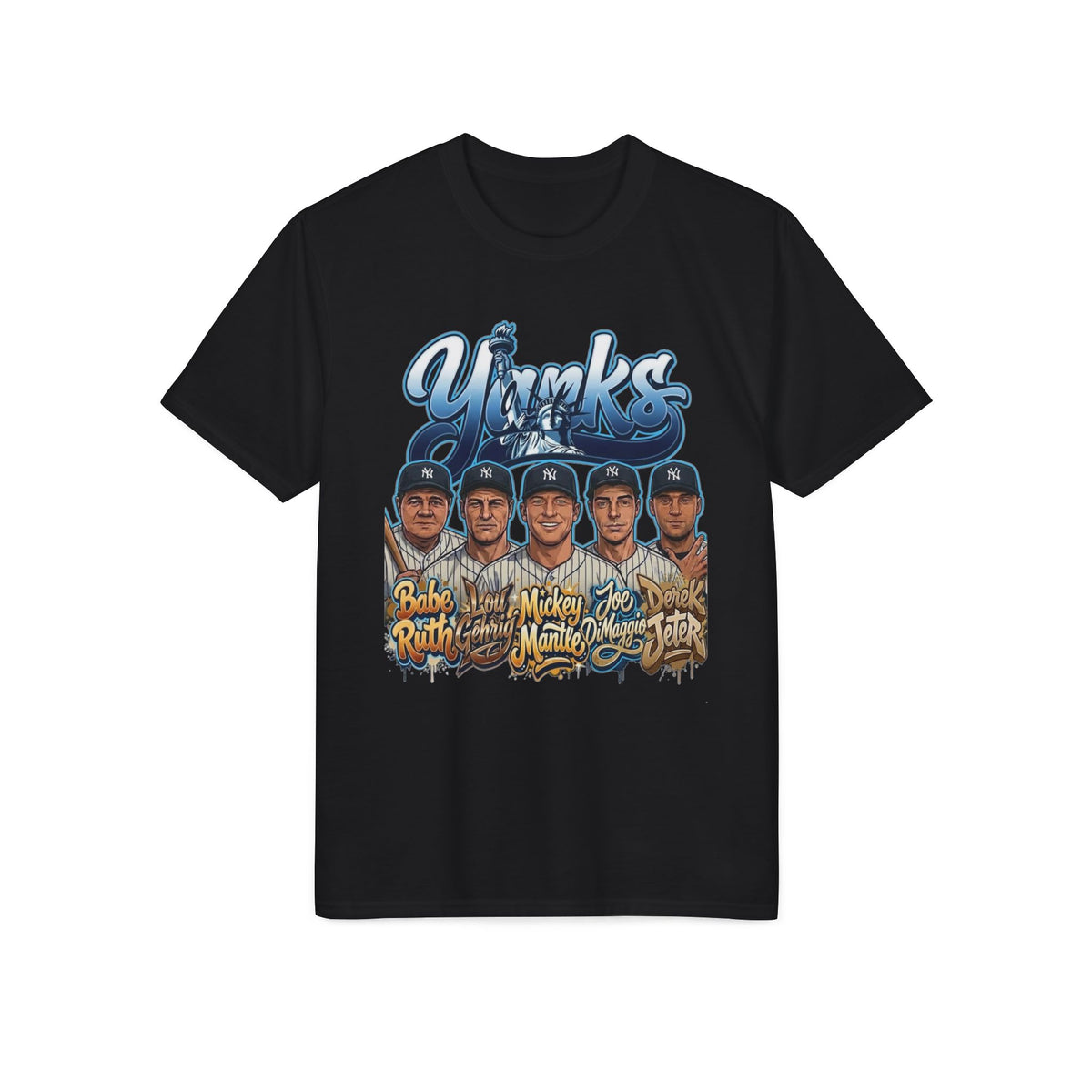 Baseball Team Portrait T-Shirt — Vintage Player Names Graphic Tee