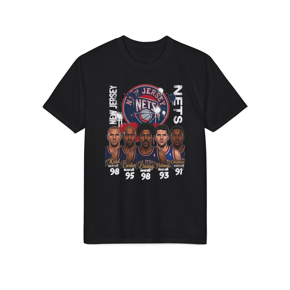 Brooklyn Nets Legends Team Portrait T-Shirt