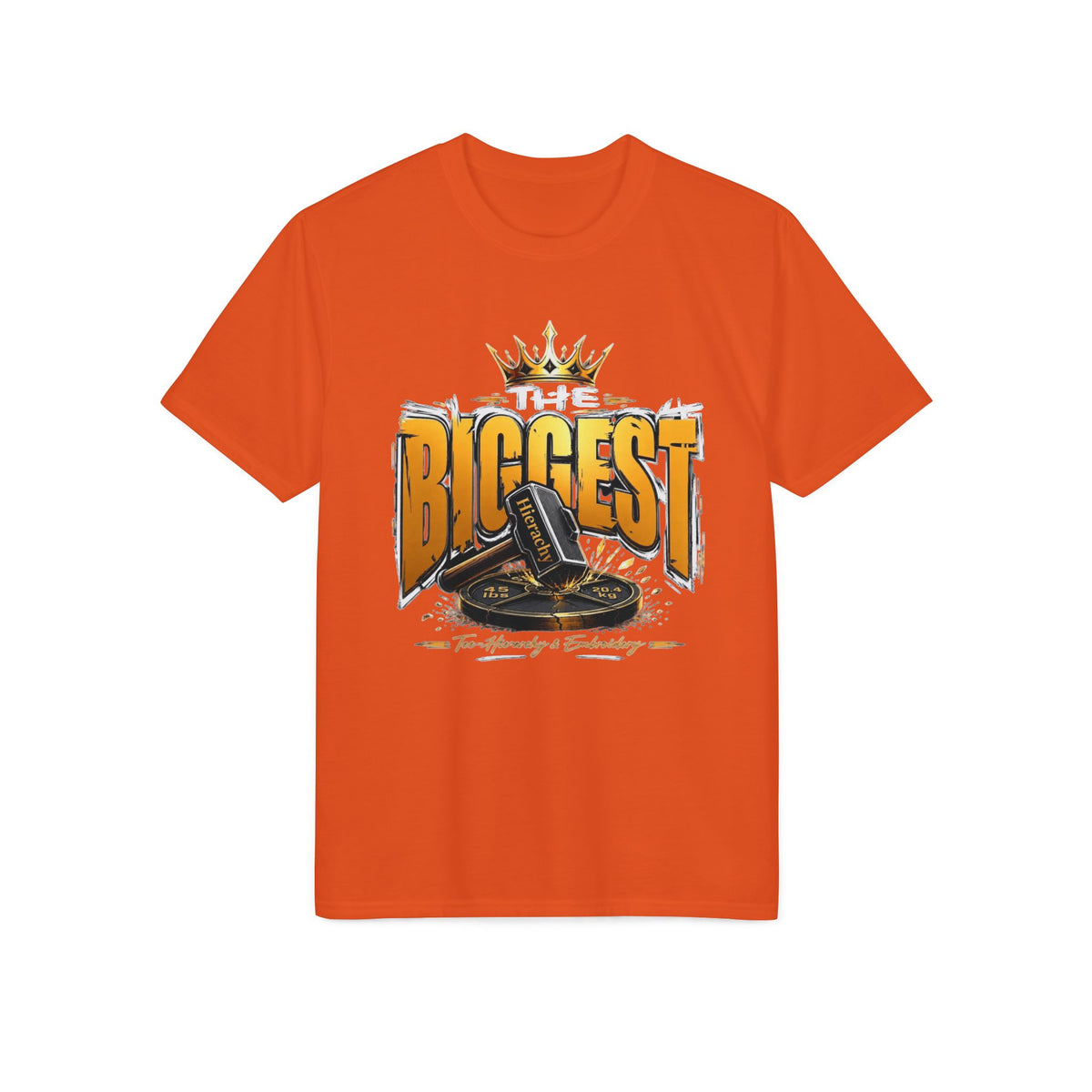 Biggest DJ Turntable Graphic T-Shirt — 'BIGGEST' Crowned Record Player Tee
