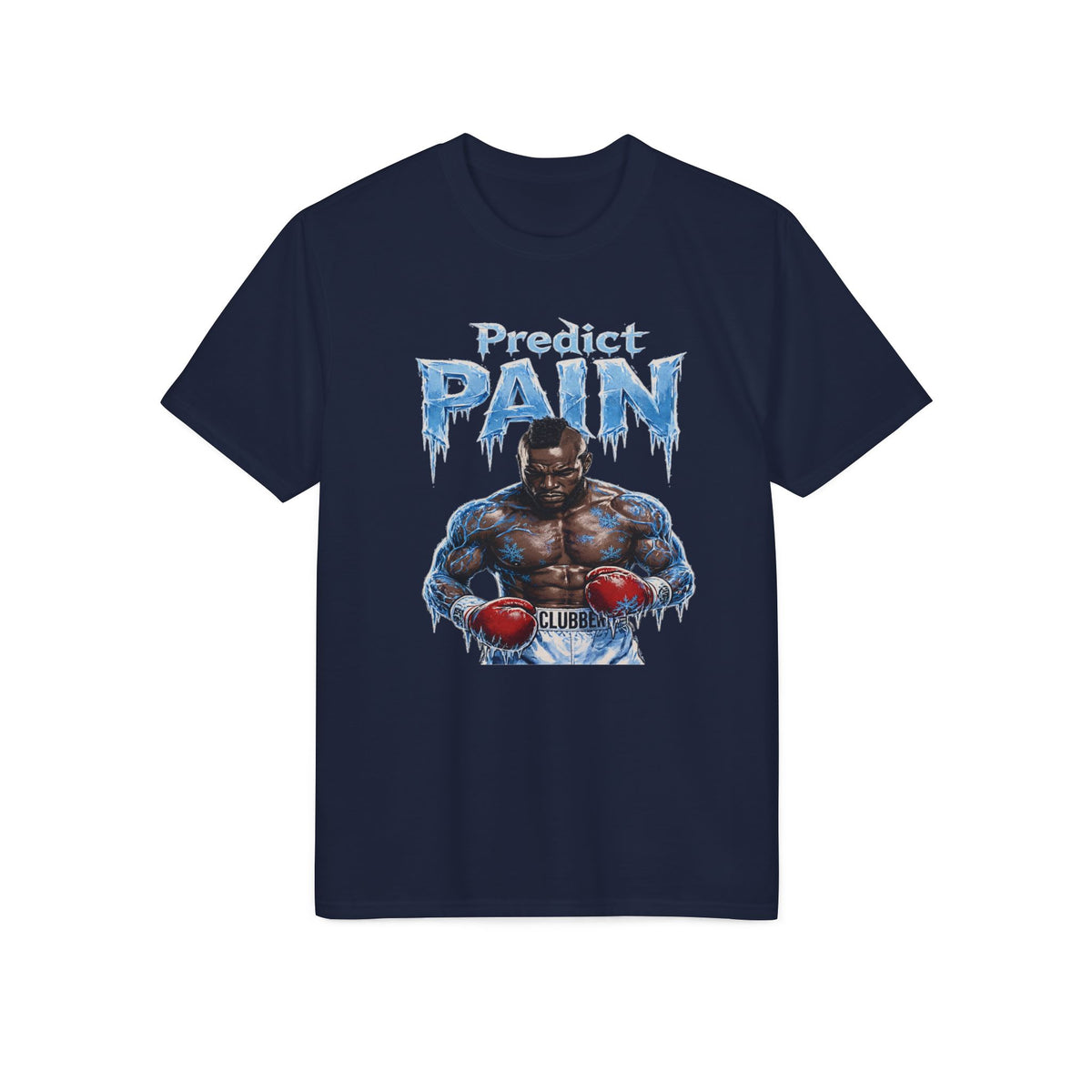 Predict Pain Boxing T-Shirt — Ice-Text Muscle Fighter Gym Tee
