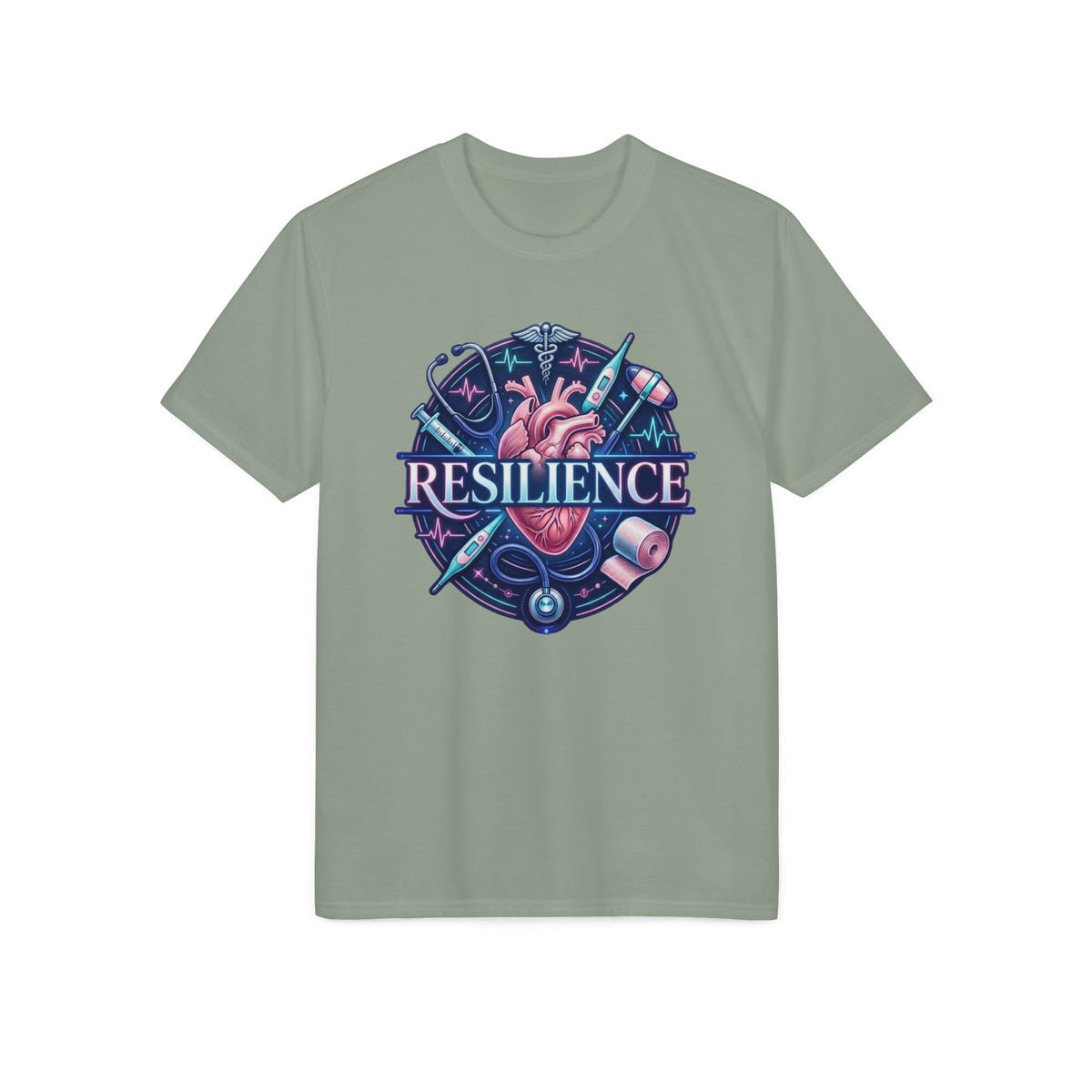 Resilience Heart Design T‑Shirt