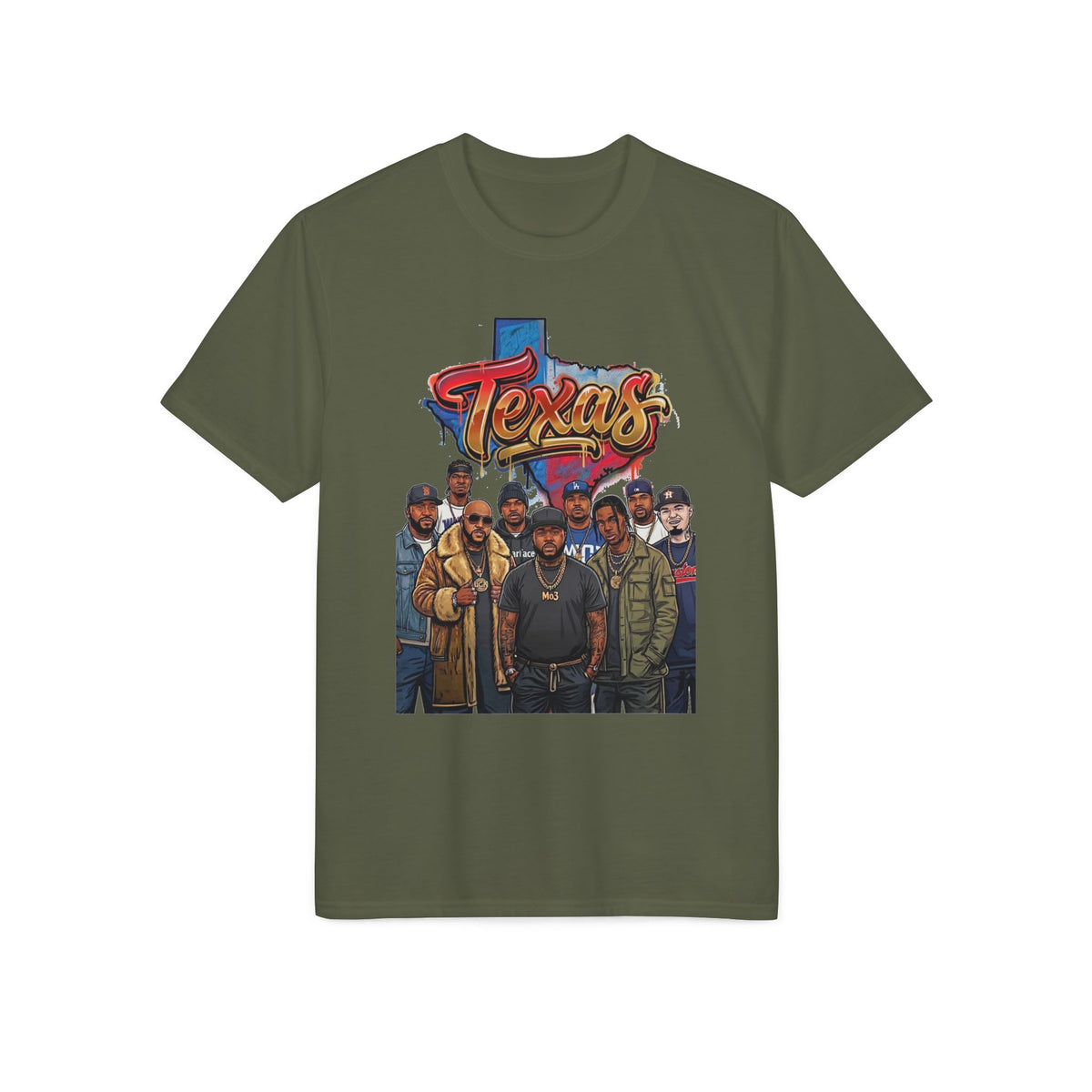 Texas Crew Illustration T-Shirt — Lone Star City Portrait Tee