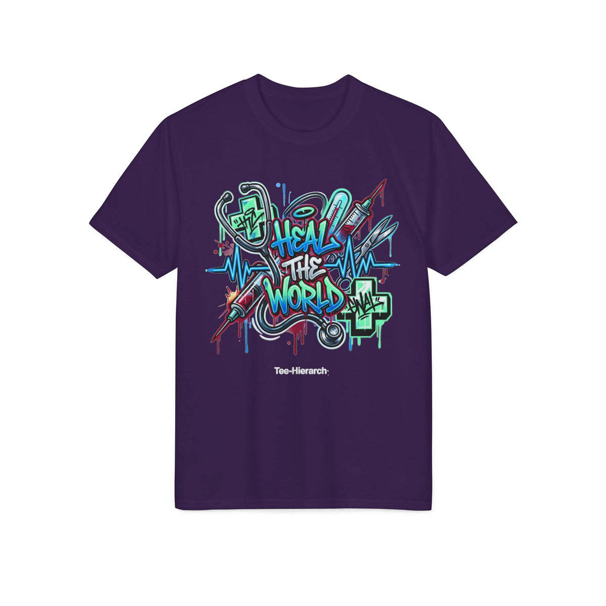 Heal The World Graffiti Performance T-Shirt