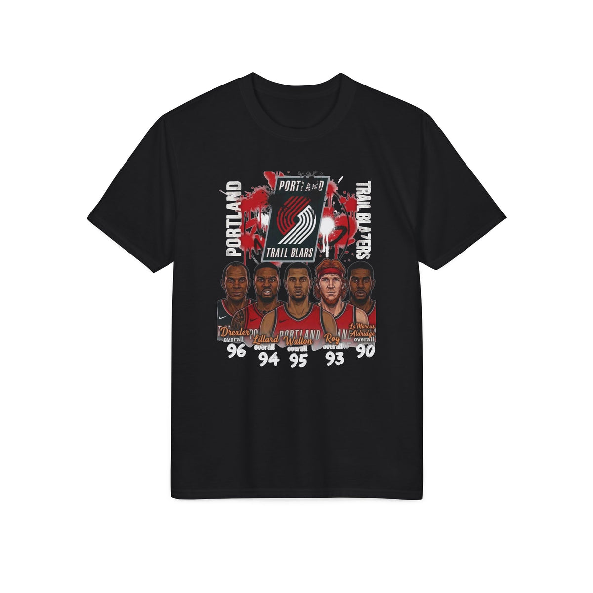 Portland Trail Blazers Team Graphic T-Shirt – NBA Basketball Fan Tee