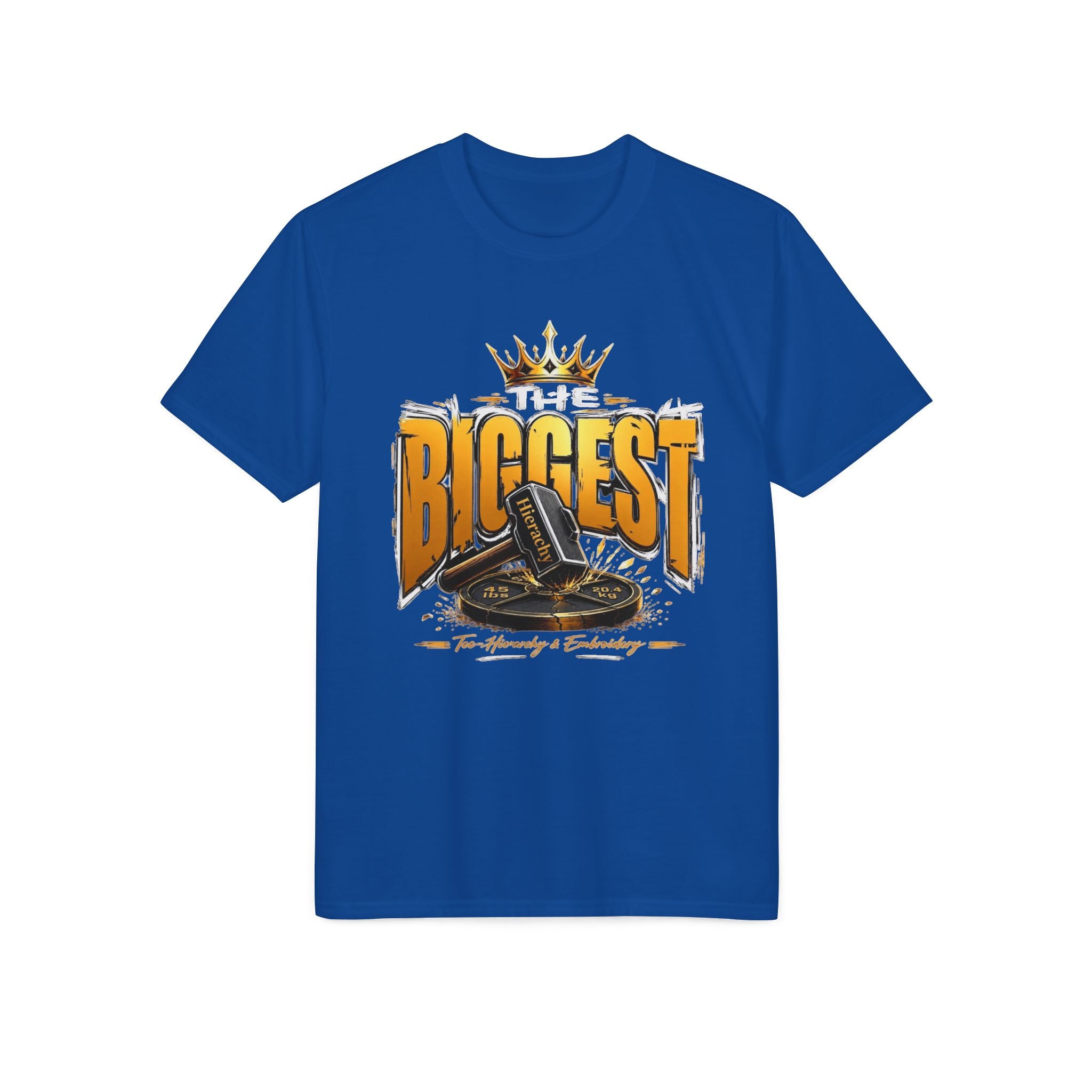Biggest DJ Turntable Graphic T-Shirt — 'BIGGEST' Crowned Record Player Tee