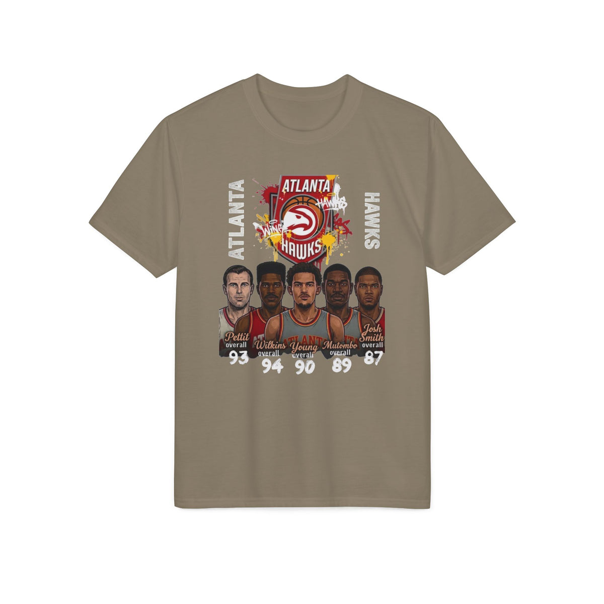 Atlanta Hawks Basketball Team Graphic T-Shirt