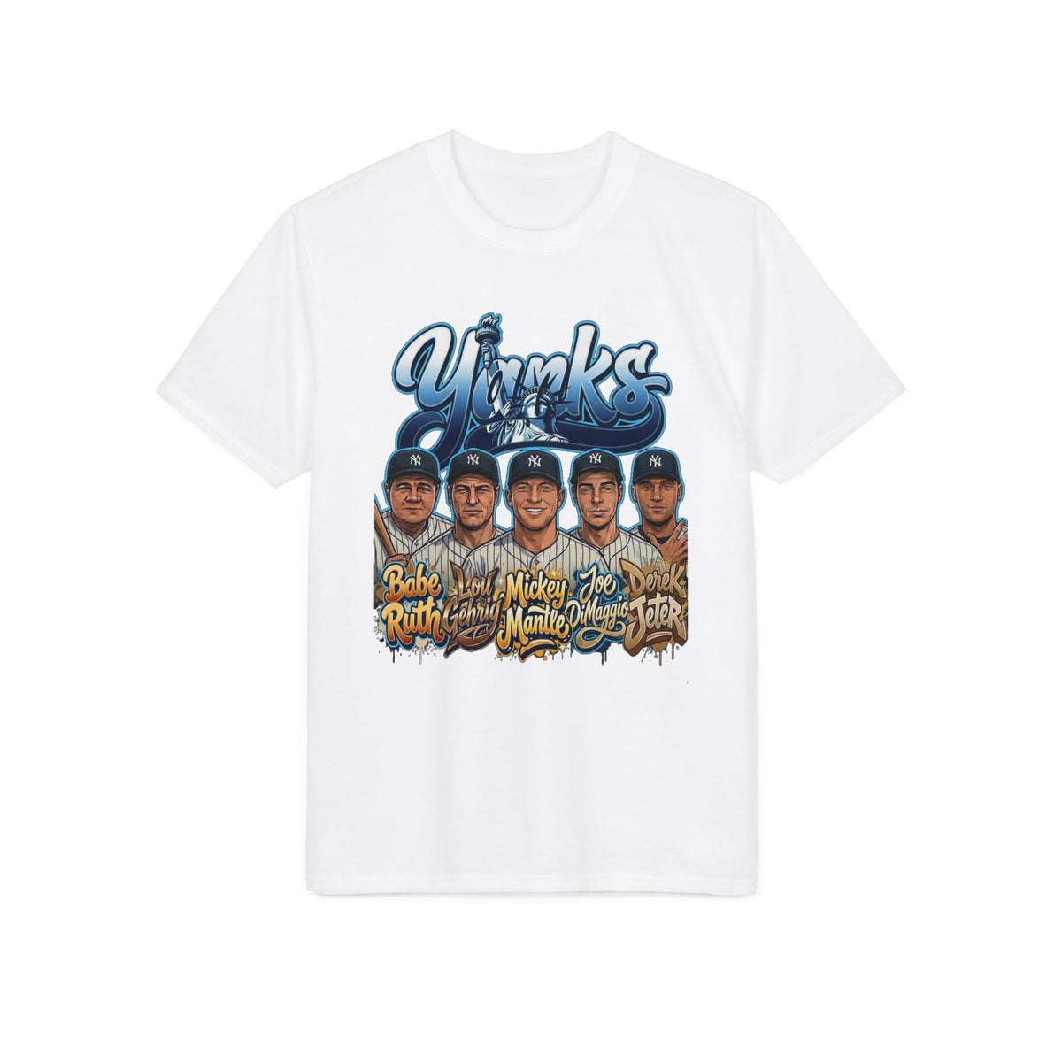 Baseball Team Portrait T-Shirt — Vintage Player Names Graphic Tee