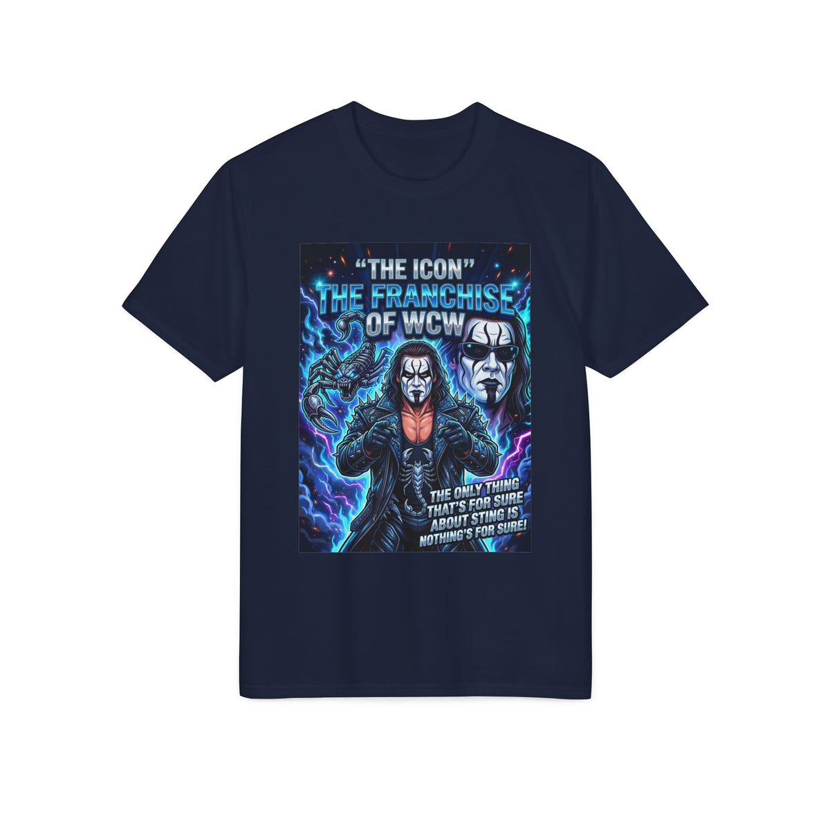 Wrestling Legend Graphic T-Shirt — "The Icon, The Franchise of WCW" Design