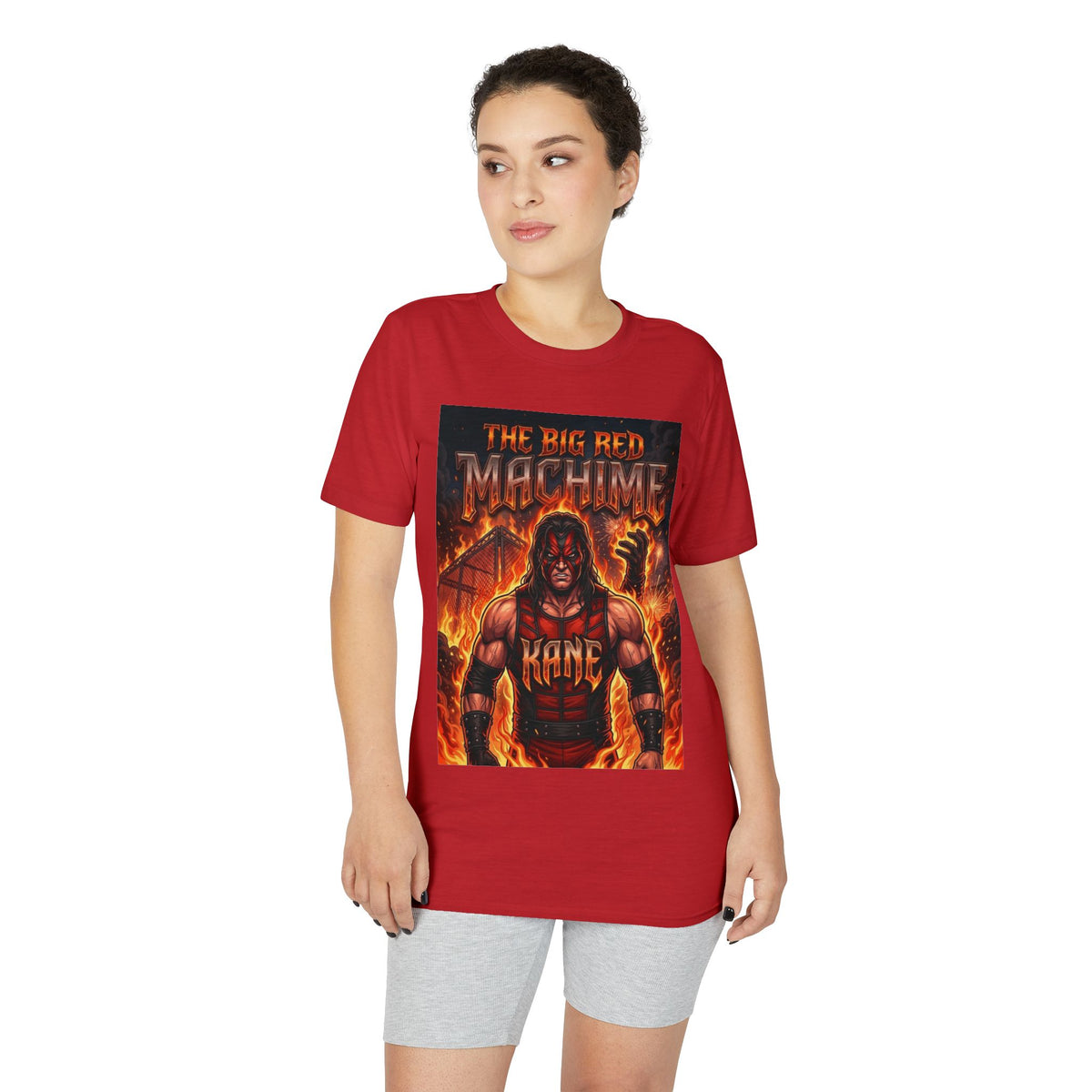 Red Machine" Wrestling Graphic T-Shirt
