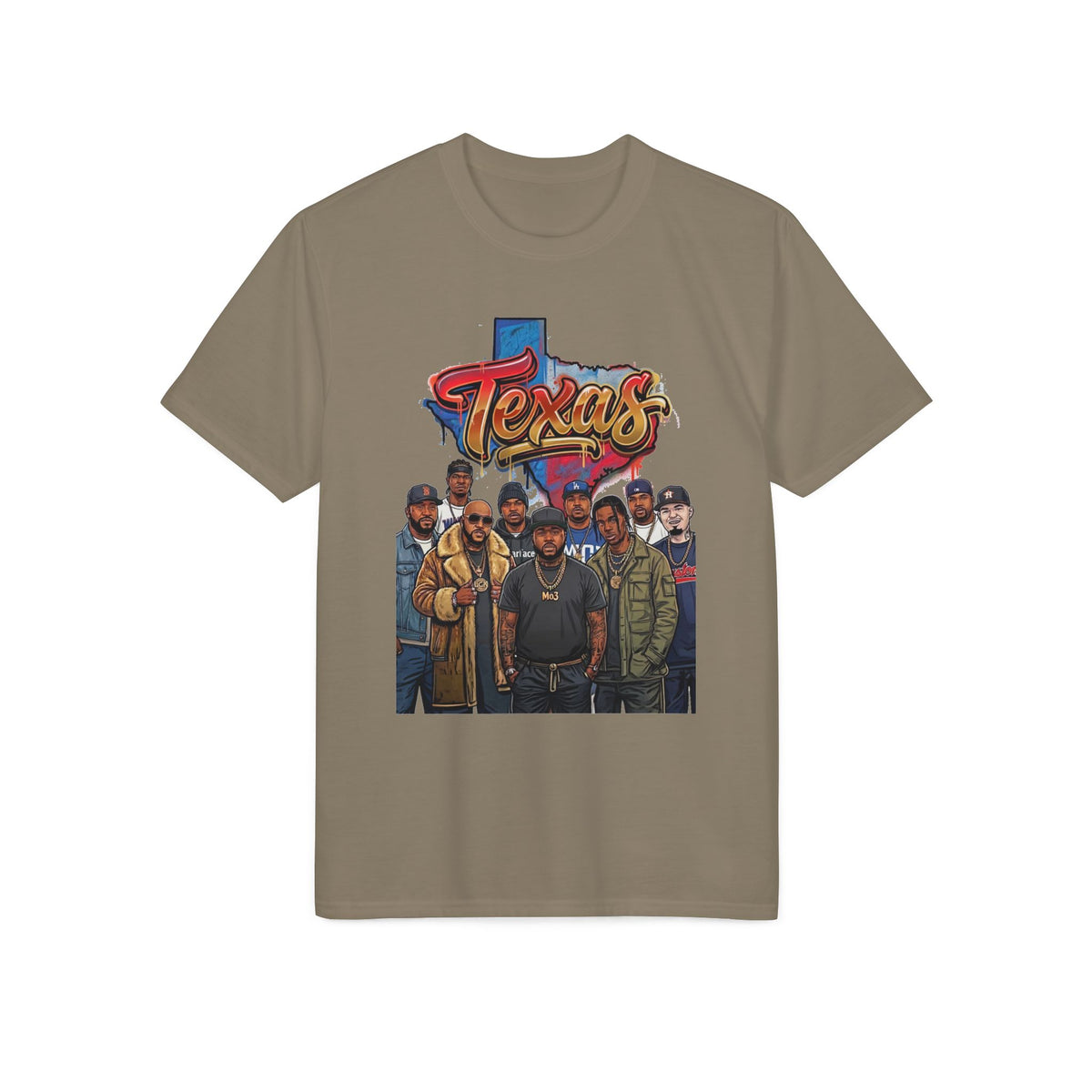 Texas Crew Illustration T-Shirt — Lone Star City Portrait Tee