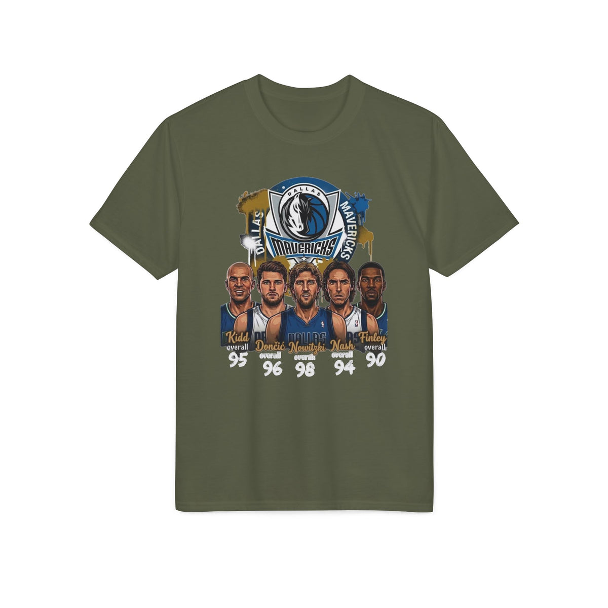 Dallas Mavericks Basketball Team Portrait T-Shirt
