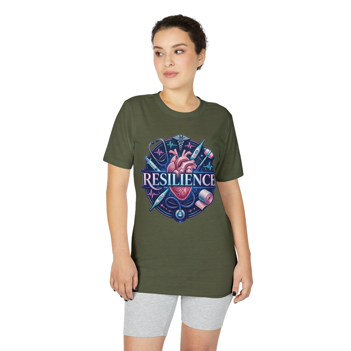 Resilience Heart Design T‑Shirt