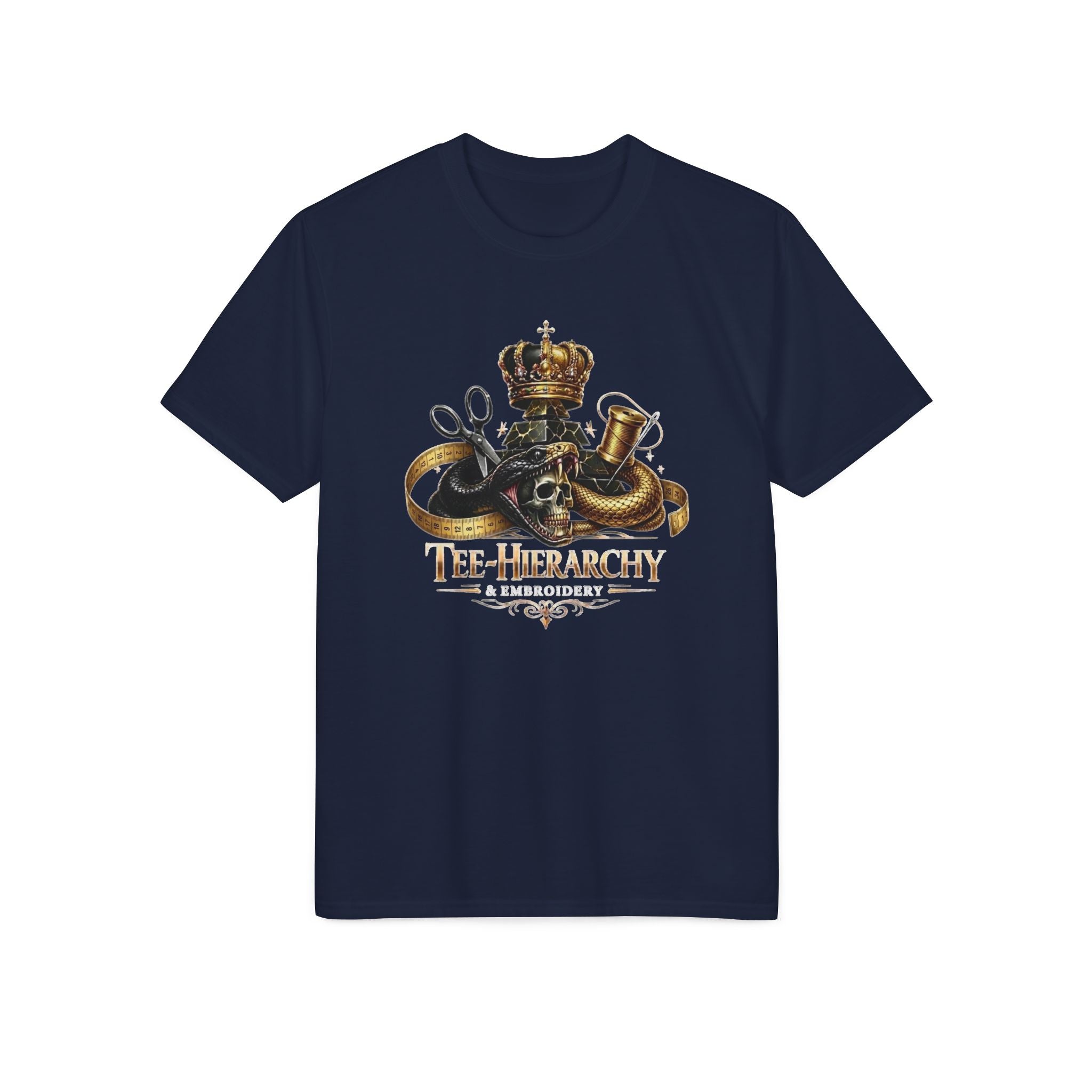 Crowned Octopus Performance T-Shirt – 'Le Triumphant' Nautical Graphic
