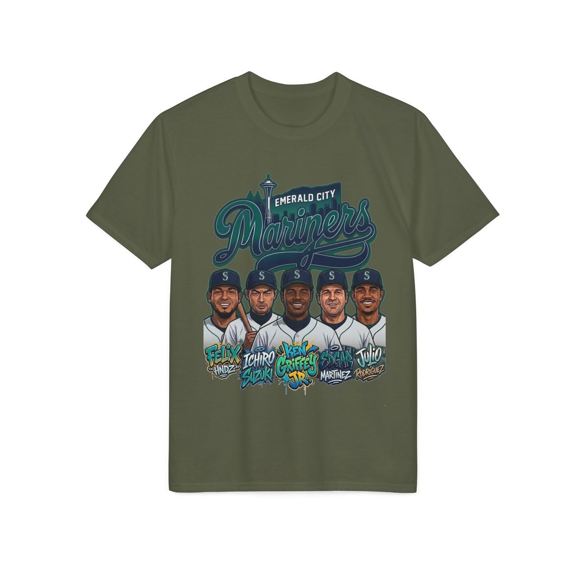 Caricature Team T-Shirt —baseball Fan Tee