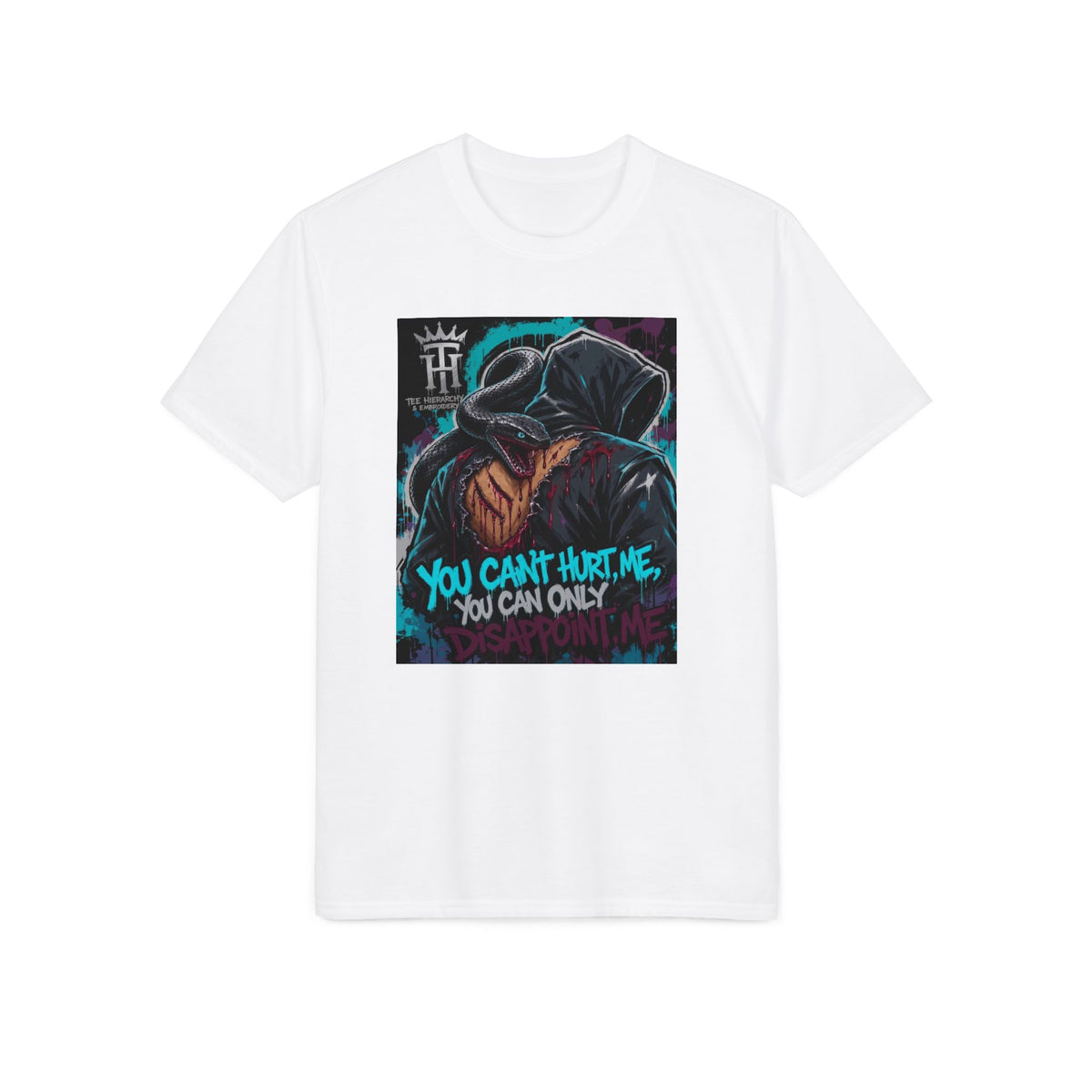 You Can’t Hurt Me Graphic T-Shirt — Hooded Figure Streetwear Tee