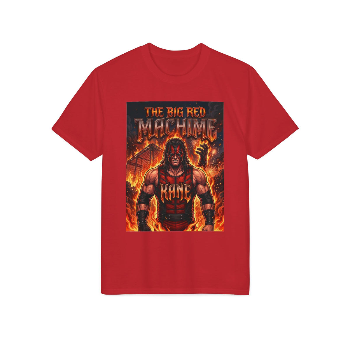 Red Machine" Wrestling Graphic T-Shirt
