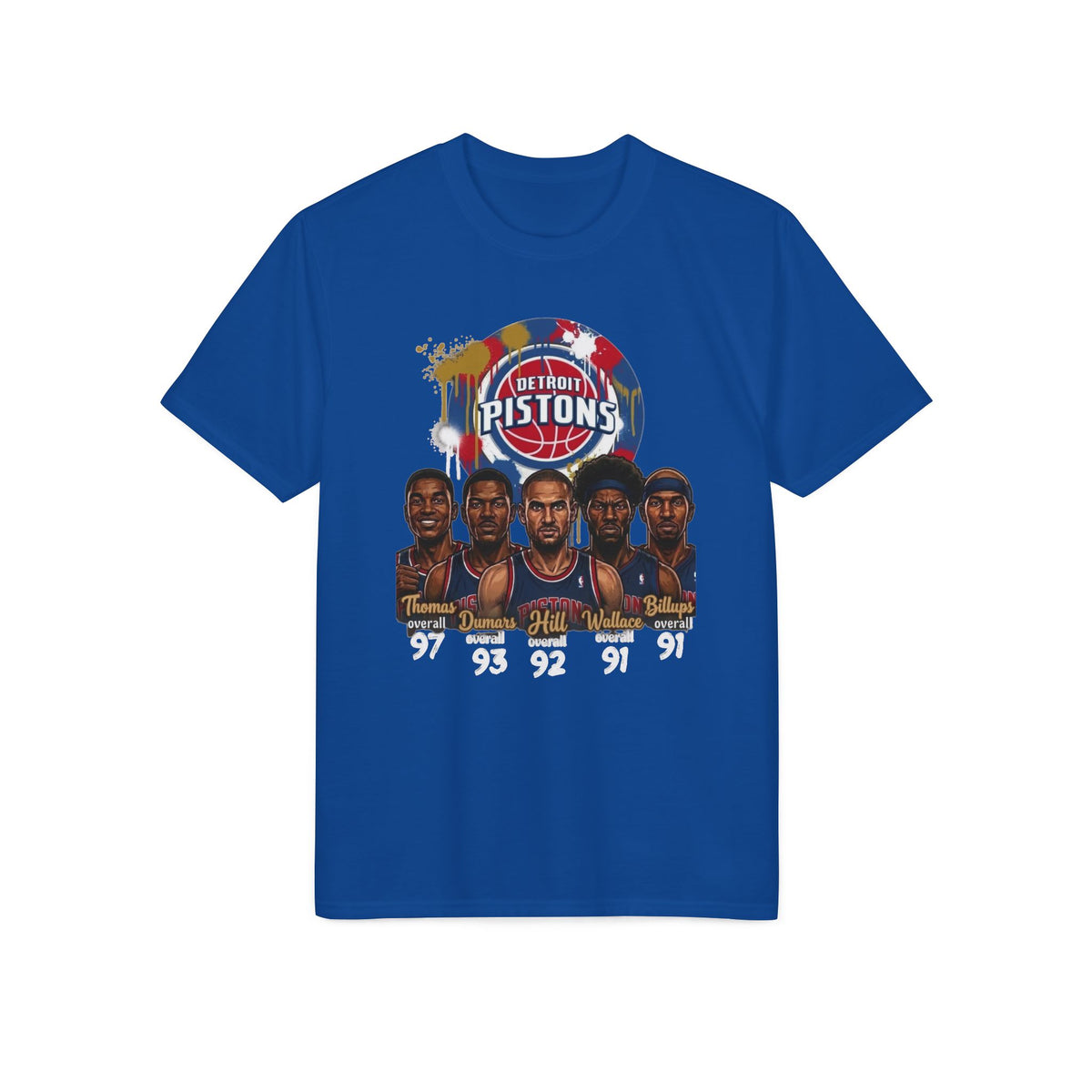 Detroit Pistons Legends T-Shirt — Retro Bad Boys Era Basketball Tee