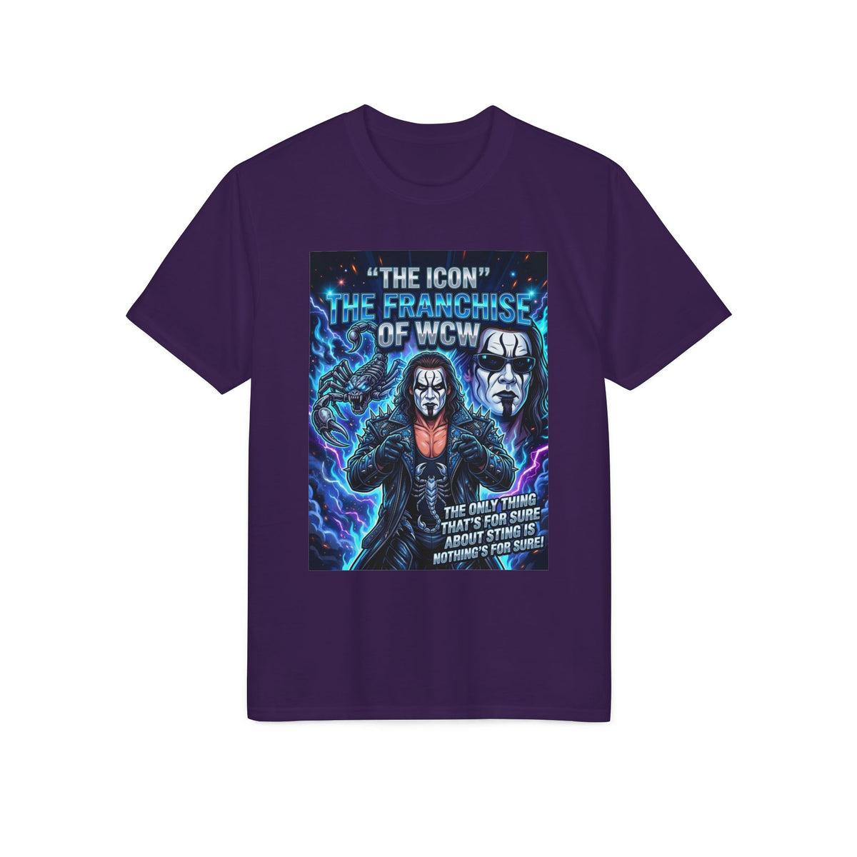 Wrestling Legend Graphic T-Shirt — "The Icon, The Franchise of WCW" Design