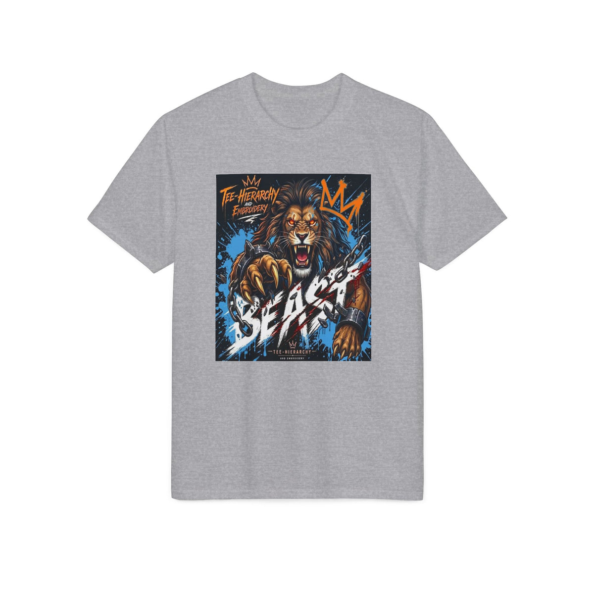 Beast King Lion Graphic T-Shirt — "Beast" Athletic Performance Tee