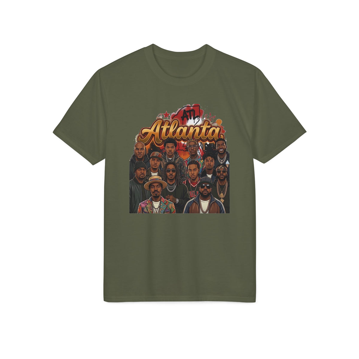 Atlanta Portrait T-Shirt — City Hip-Hop Crew Graphic Tee