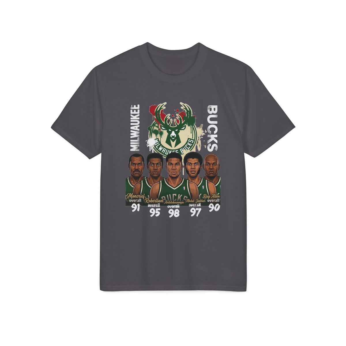 Milwaukee Bucks Vintage Players Graphic T-Shirt