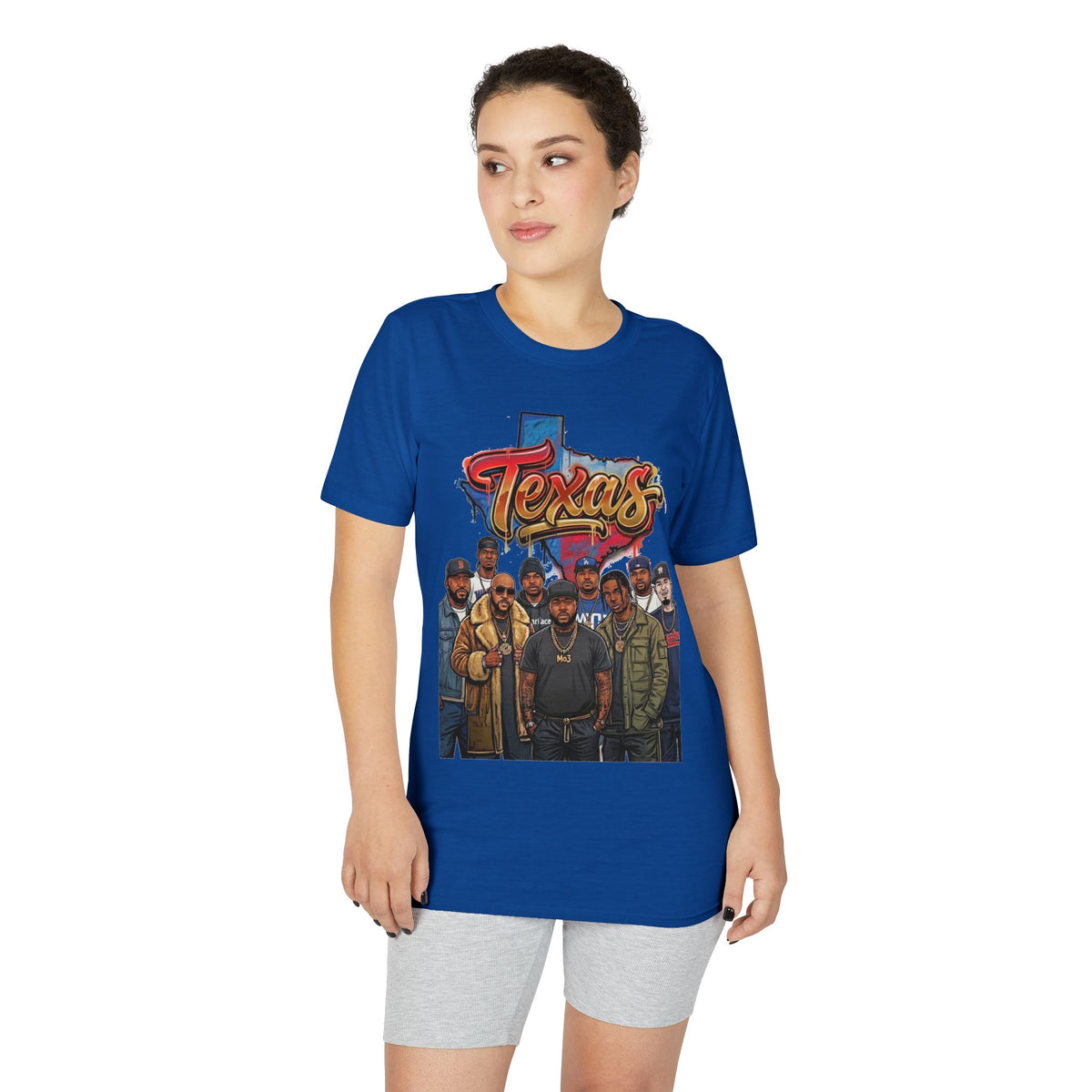 Texas Crew Illustration T-Shirt — Lone Star City Portrait Tee