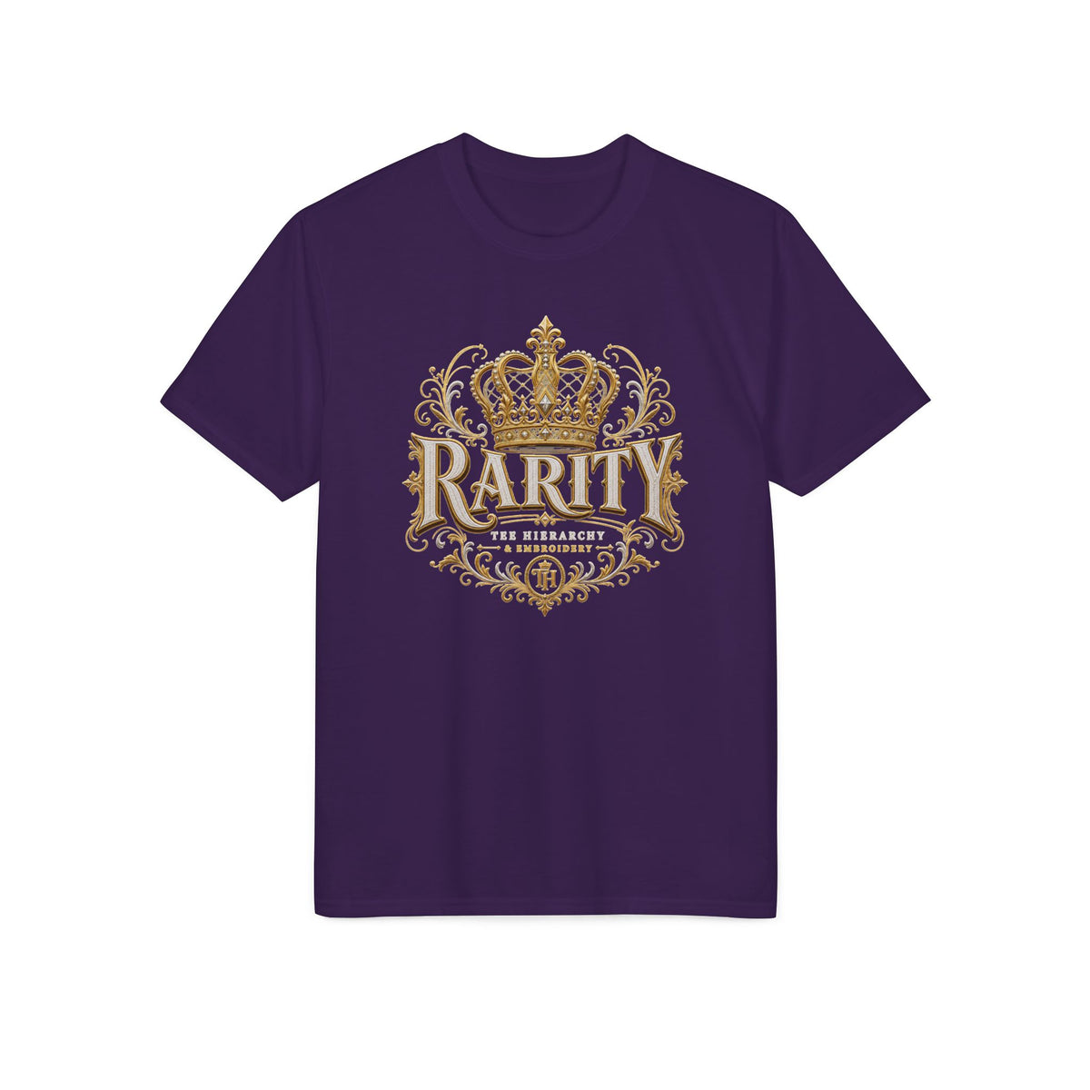 Royalty Rarity Crown T-Shirt — Gold Ornate Monarch Graphic