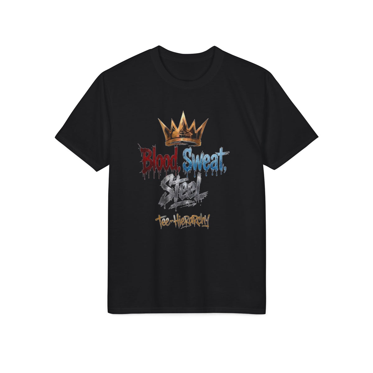 Blood, Sweat & Tears Crown T‑Shirt — Athletic Performance Tee