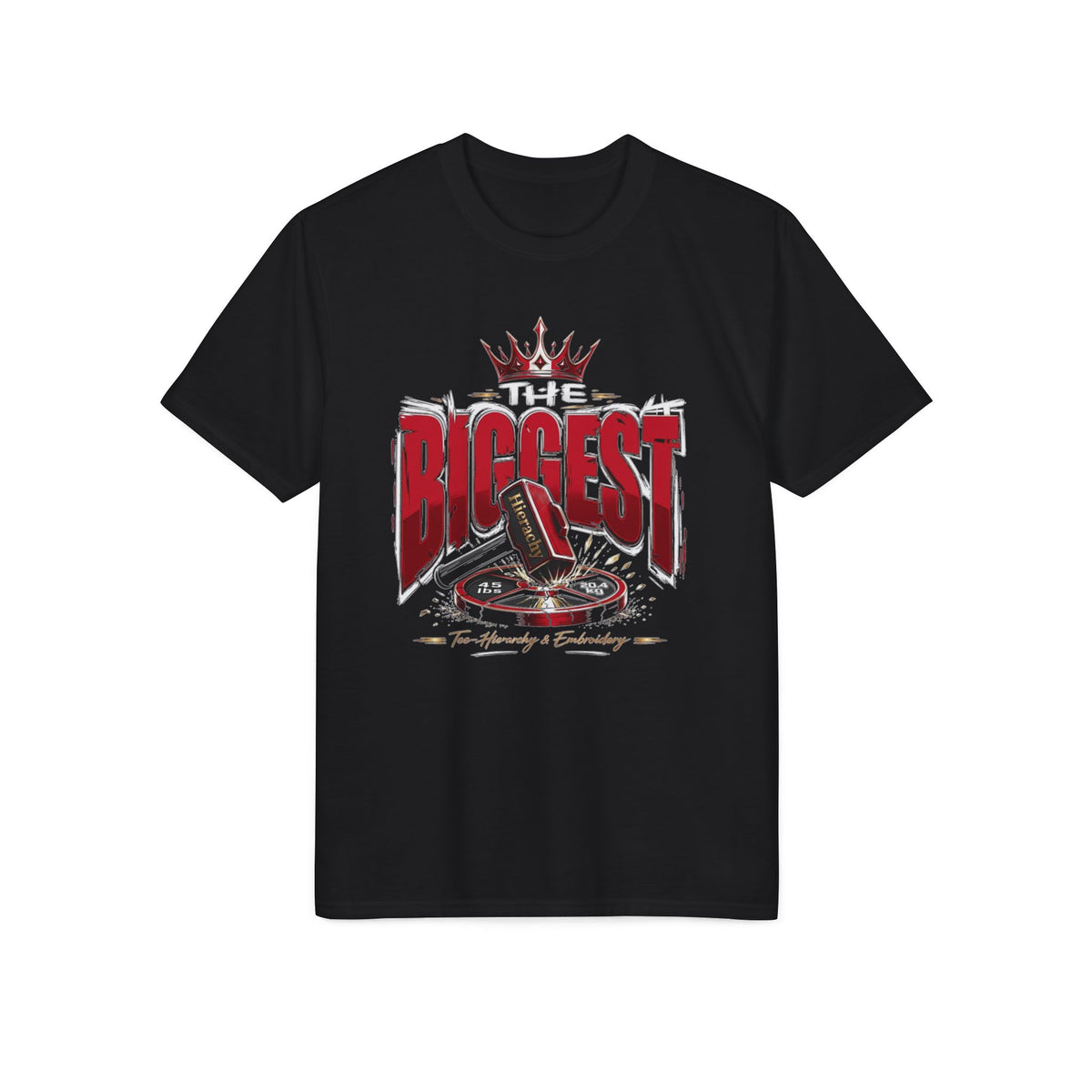 T-Shirt — "The Biggest" Crowned Microphone Rock Music Tee