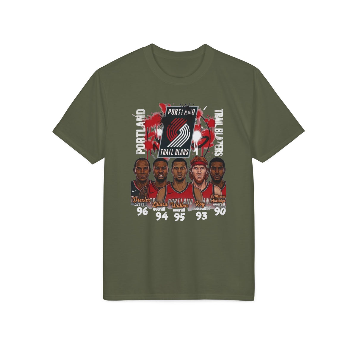 Portland Trail Blazers Team Graphic T-Shirt – NBA Basketball Fan Tee