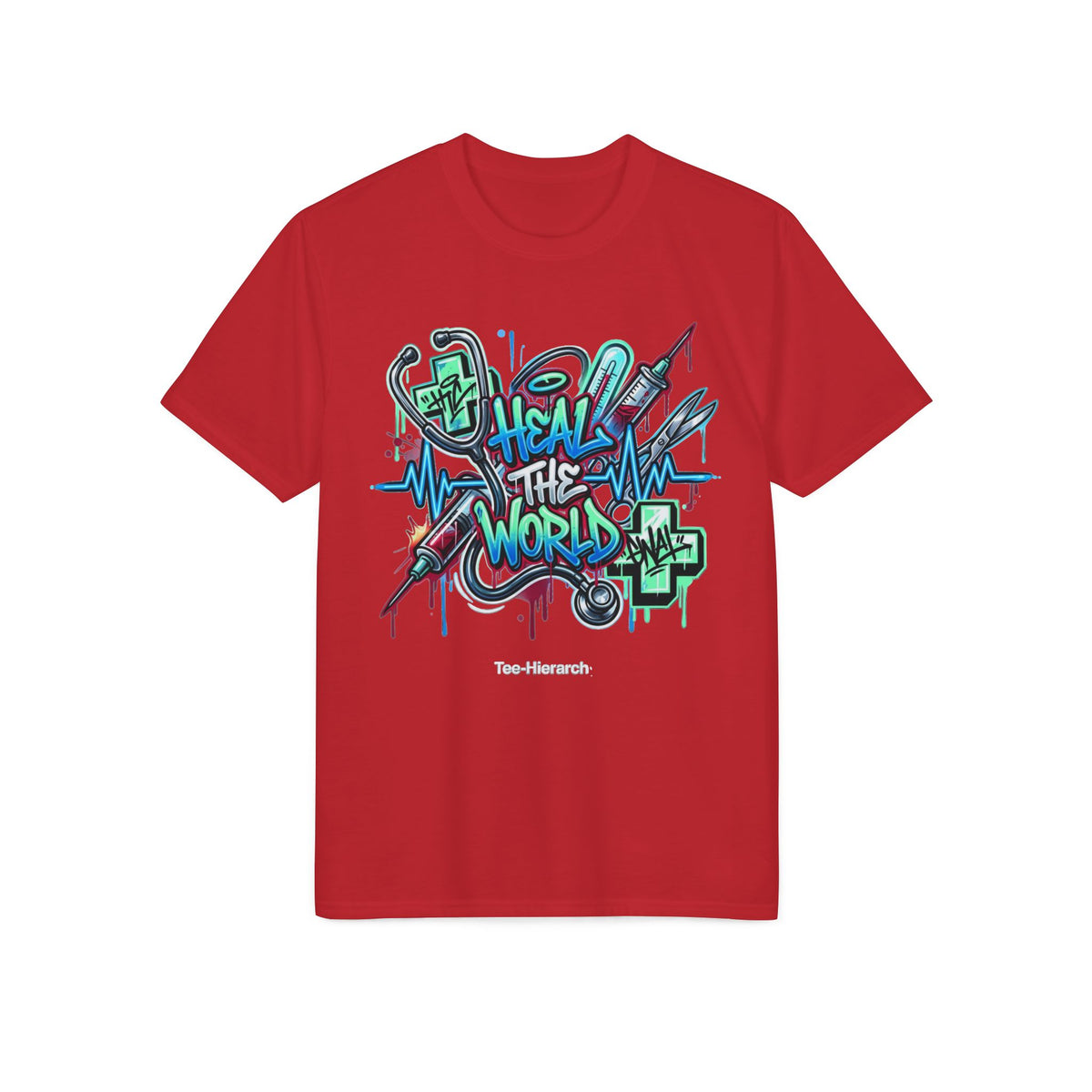 Heal The World Graffiti Performance T-Shirt