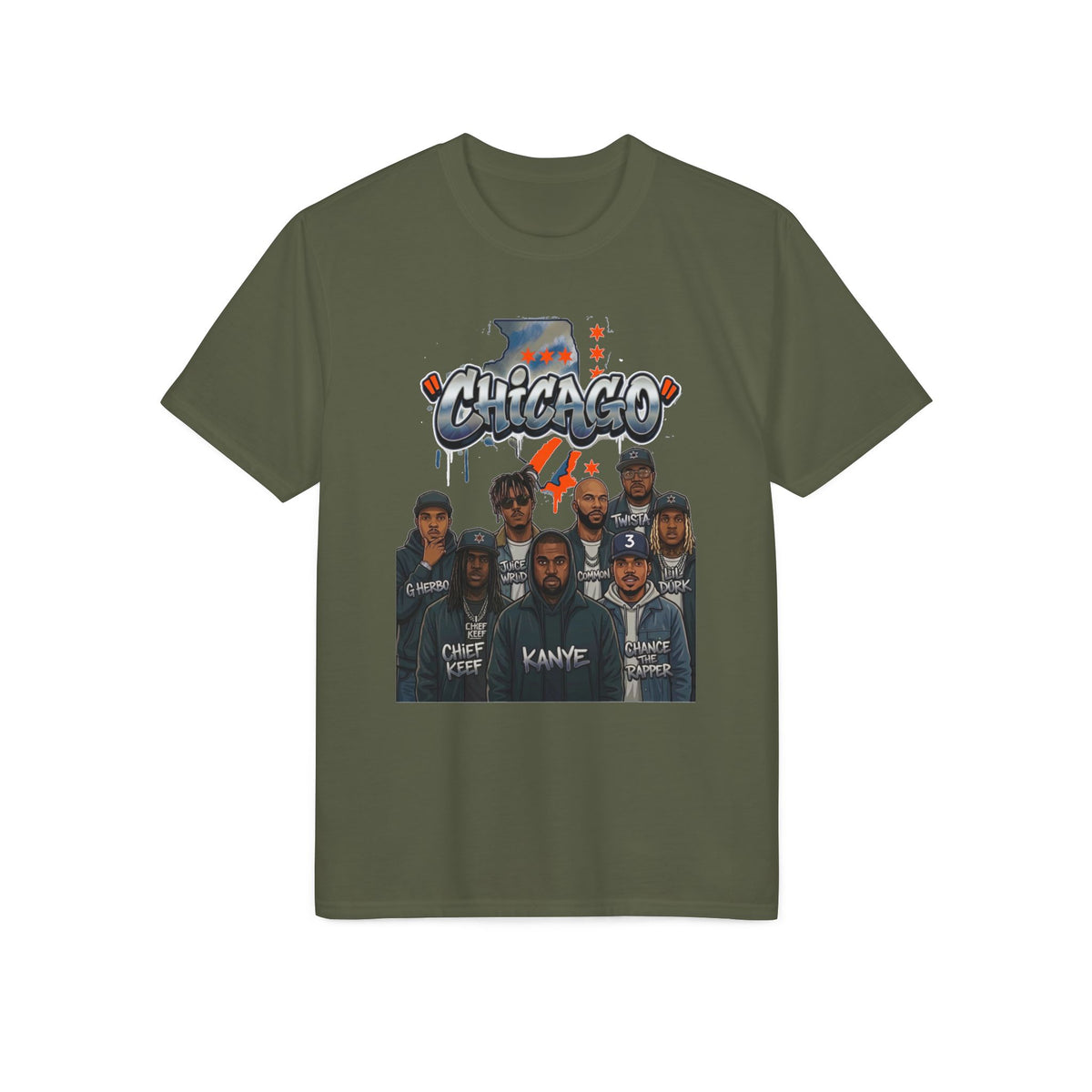 Chicago Crew Graphic T-Shirt — Retro Hip-Hop Portraits
