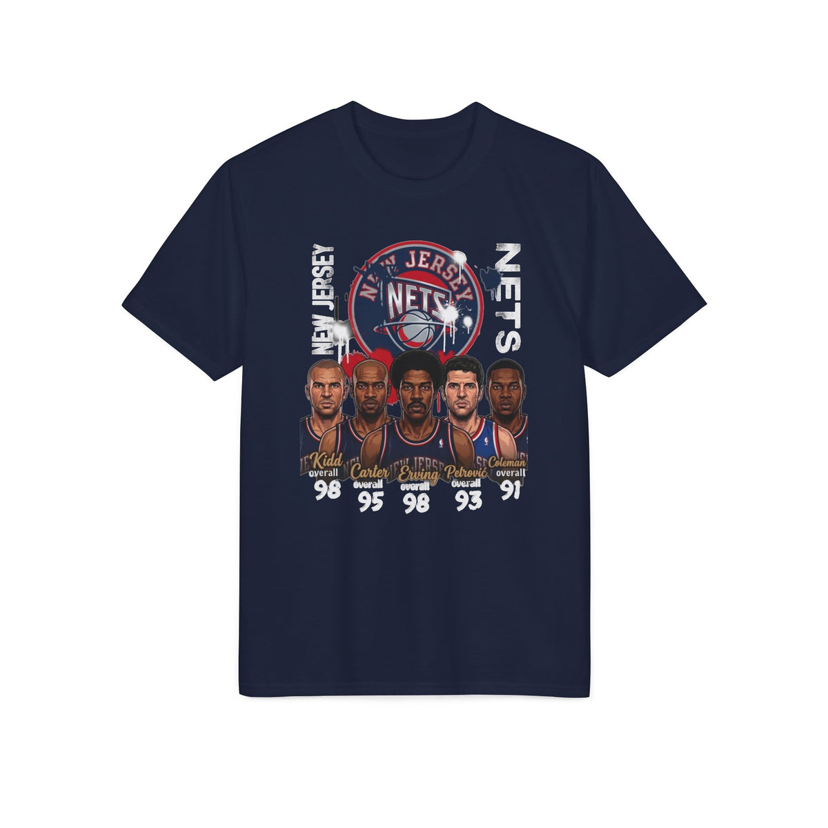Brooklyn Nets Legends Team Portrait T-Shirt