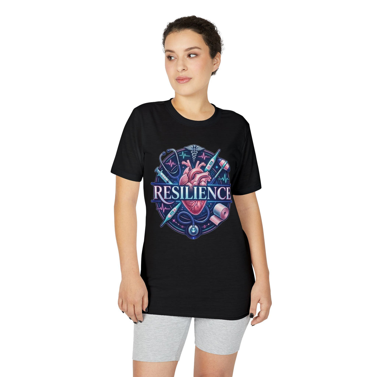 Resilience Heart Design T‑Shirt