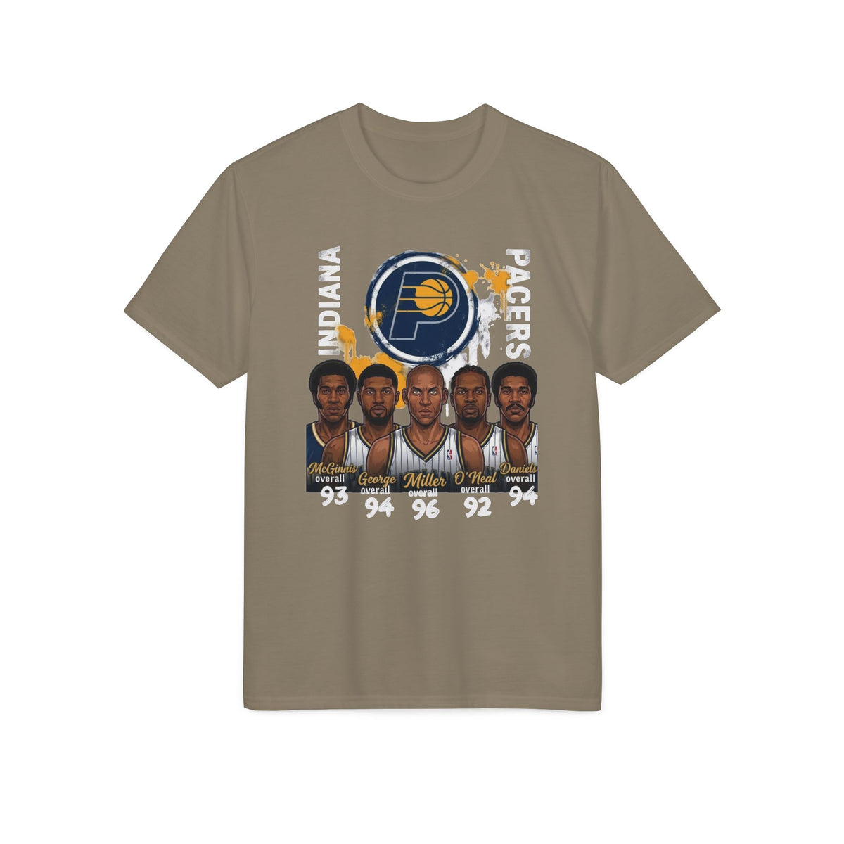 Indiana Pacers Retro Players Graphic T-Shirt — NBA Basketball Team Fan Tee