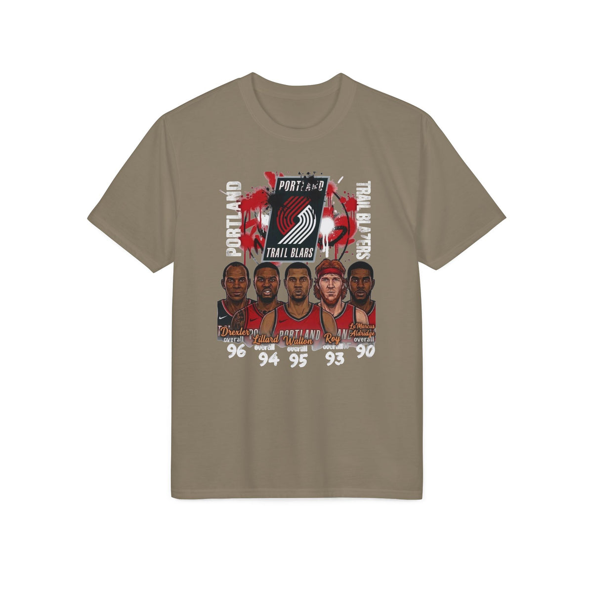 Portland Trail Blazers Team Graphic T-Shirt – NBA Basketball Fan Tee