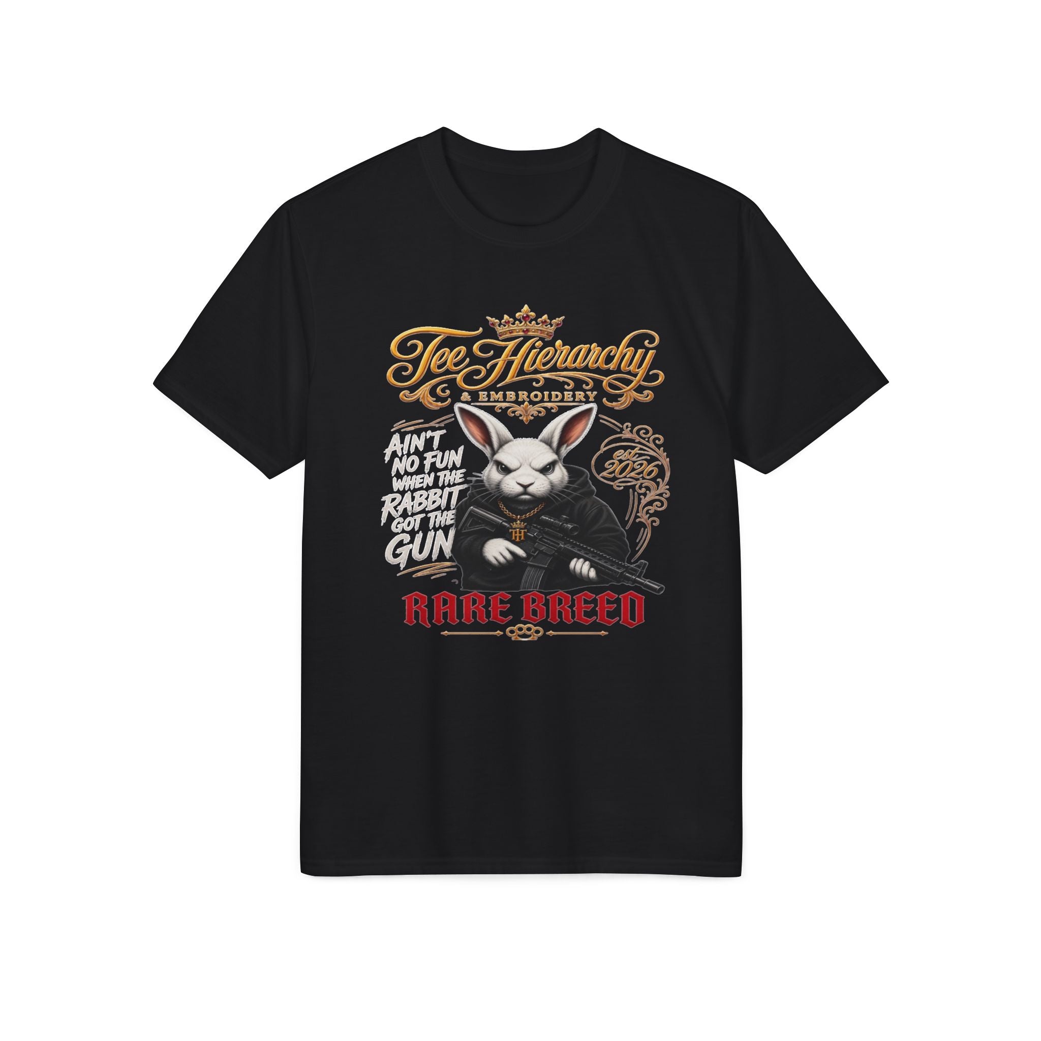 Rare Breed Rabbit Graphic T-Shirt — 'Tee Hierarchy' Streetwear Tee