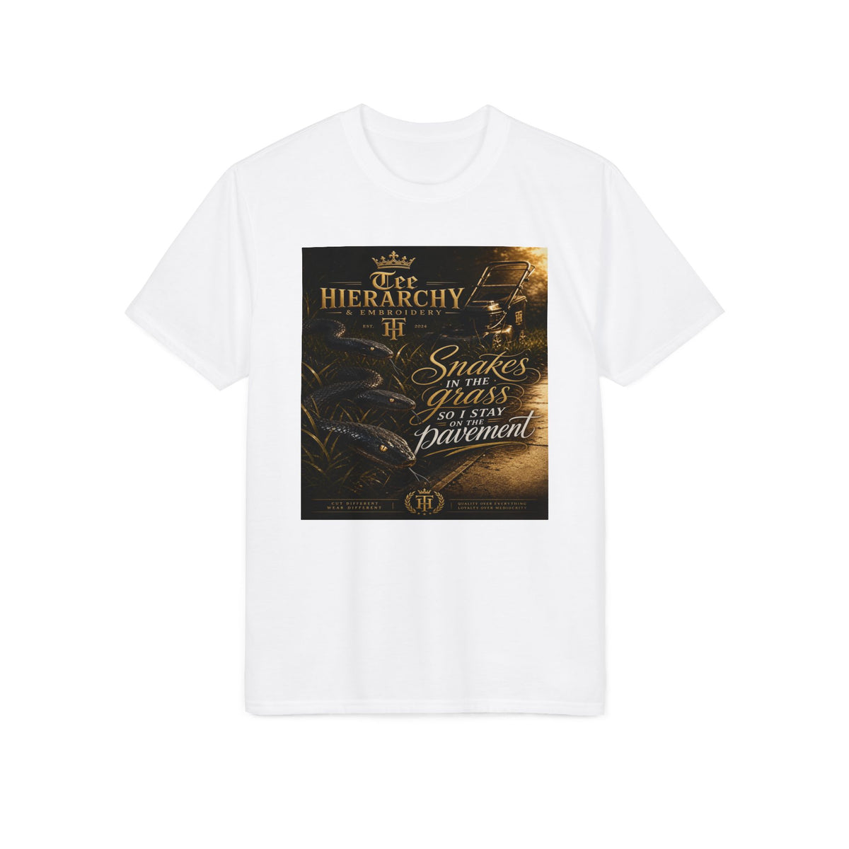 Snakes in the Grass T-Shirt — Moody Inspirational Graphic Tee